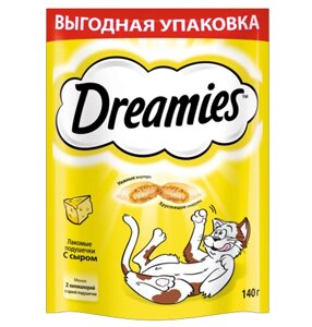 Dreamies / Лакомство Дримис для кошек Подушечки с Сыром