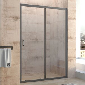 Душевая дверь в нишу Veconi Vianno VN-46B 130 см, профиль черный VN46B-130-01-C5
