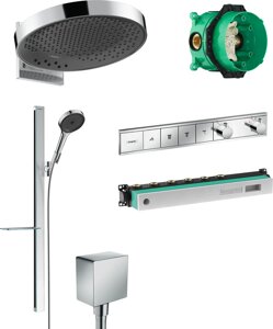 Душевой комплект Hansgrohe Rainfinity 360 (3 jet) 26234000 + 27671000 + 26455000 + 15382000