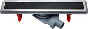 Душевой лоток Pestan Confluo Premium Line 650 черное стекло/сталь 13000293