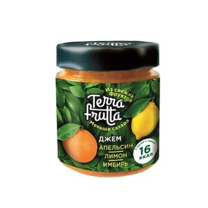 Джем апельсиновый Terra Frutta с лимоном и имбирем 200 г