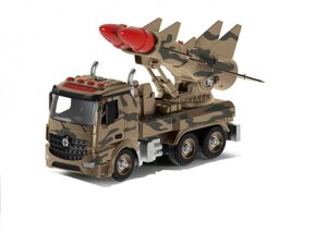 Funky Toys Военная машина-конструктор 2 ракеты фрикционная 1:12 28 см