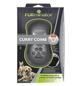 FURminator Curry Comb / Расческа Фурминатор Резиновая зубцы 5 мм