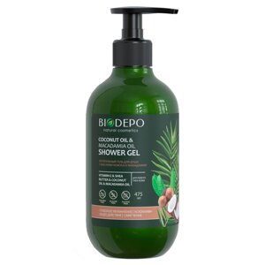 Гель для душа Biodepo с маслом кокоса и макадамии 475мл