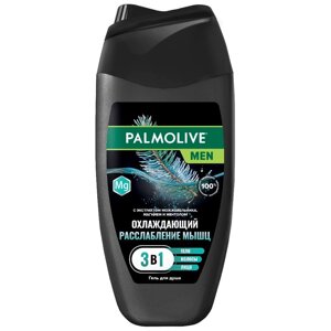 Гель для душа мужской Palmolive MEN Охлаждающий Расслабление Мышц 3 в 1 для тела, волос и лица, 250 мл