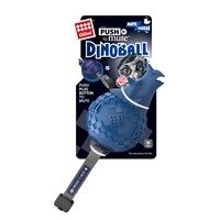 GiGwi Dog Push to Mute / Игрушка Гигви для собак Dinoball Динозавр с отключаемой пищалкой