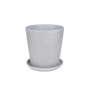 Горшок Студия-Декор Лофт серый №2 12 см конус
