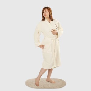 Халат женский Asil sauna Kimono Beige M махровый