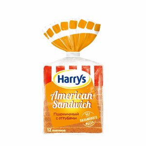 Хлеб с отрубями Harrys American Sandwich 515 г