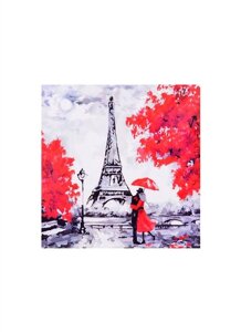 Холст с красками по номерам Романтика Парижских улиц, 20 х 20 см