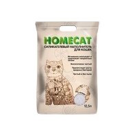Homecat / Силикагелевый наполнитель Хоумкэт для кошачьего туалета Стандарт без запаха