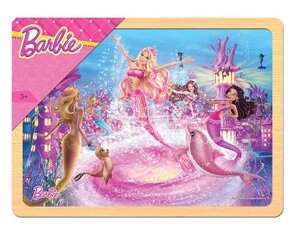 Игра из дерева Step puzzle Mattel Барби 27,5х19,5см 89146