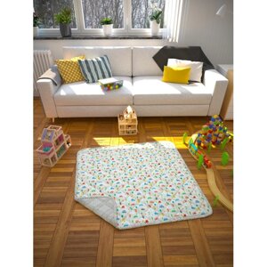 Игровой коврик AmaroBaby детский стёганный Дорога 115х115 см