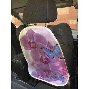 JoyArty Защитная накидка на спинку автомобильного сидения Бабочка на орхидее