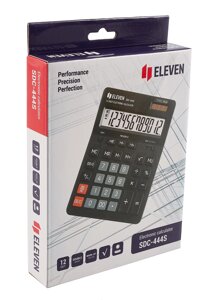 Калькулятор 12 разрядный настольный, 2-е питан., ELEVEN SDC-444S