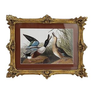 Картина Glasar в прямоугольной раме две птицы машут крыльями, 39x3x31 см