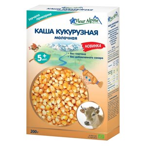 Каша Fleur Alpine молочная кукурузная 200 г, с 5 месяцев