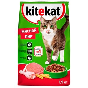 Kitekat Китикет Сухой корм для кошек Мясной пир