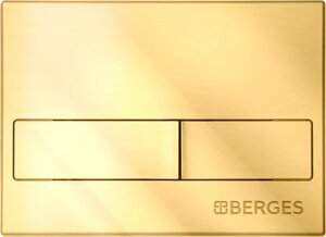 Кнопка смыва Berges Novum L9 золото глянец /040019