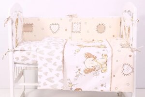 Комплект в кроватку Топотушки Жираф и Слоненок (6 предметов)
