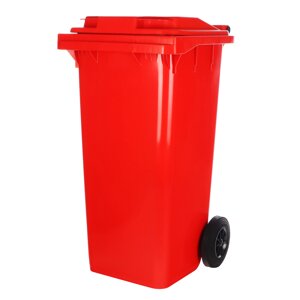 Контейнер мусорный передвижной Ай-пласт 120 л. красный