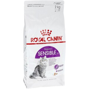 Корм для кошек ROYAL CANIN Sensible 33 для кошек с чувствительным пищеварением, птица 2кг