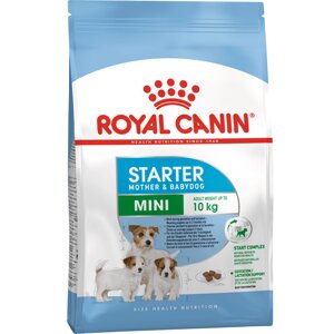 Корм для собак Royal Canin Mini Starter Mother & Babydog для щенков до 2х месяцев беременных и кормящих сук 1 кг