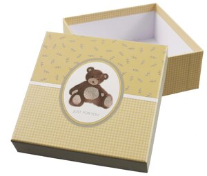 Коробка подарочная Cute bear 20*20*9,5см, картон