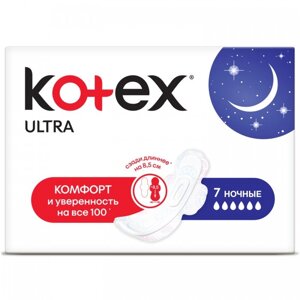 Kotex Гигиенические прокладки Ultra Night 7 шт. 4 упаковки