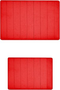 Коврик Primanova Memory Foam D-16022 красный, комплект
