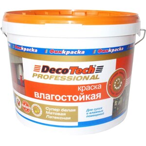 Краска Decotech Professional Влагостойкая база WA 10 л