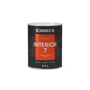 Краска матовая Komandor Interior 7 База A 0,9 л