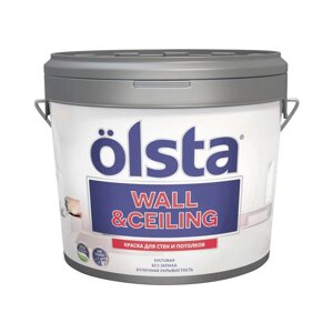 Краска Olsta Wall&Ceiling База А 0,9 л