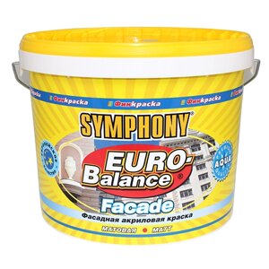 Краска Symphony Euro-Balance Faсade Aqua LAP 9 л