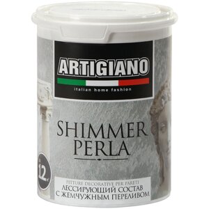 Лак Artigiano Shimmer Perla лессирующий 1 л