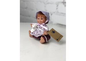 Lamagik S. L. Кукла Джестито Домовёнок девочка в фиолетовой шапочке и платьице 18 см