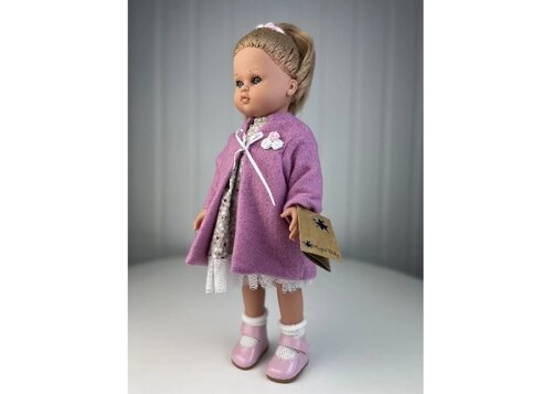 Lamagik S. L. Кукла Нэни блондинка в сером платье и сиреневом пальто 40 см