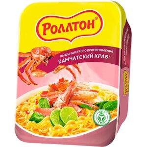 Лапша Роллтон Камчатский краб 90 г