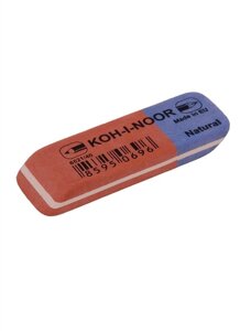 Ластик KOH-I-NOOR 6521/40 каучук 60х20х8 мм красно-синий