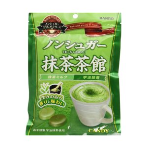 Леденцы Kanro Non-Sugar Green Tea Candy 72 г