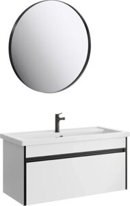 Мебель для ванной Aqwella Urban 100, подвесная, белая глянцевая