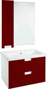 Мебель для ванной Bellezza Пегас 80 подвесная, красная