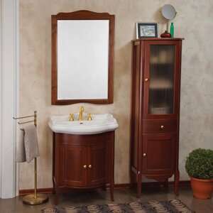 Мебель для ванной La Beaute Classic Lorette 70 орех матовый, фурнитура золото