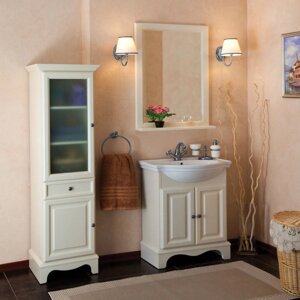 Мебель для ванной La Beaute Classic Michel 70 слоновая кость матовый, фурнитура серебро
