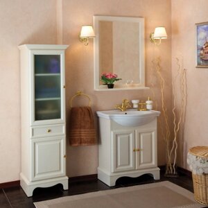 Мебель для ванной La Beaute Classic Michel 70 слоновая кость матовый, фурнитура золото