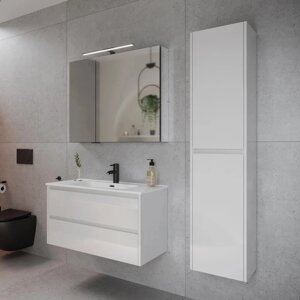 Мебель для ванной Sancos Libra 90 см белый глянец