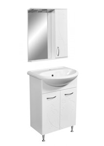 Мебель для ванной Stella Polar Фантазия 55 напольная, белая SP-00000227+Вн МуБ03 (414435)+SP-00000224