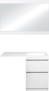 Мебель для ванной Style Line Даллас 115 Люкс Plus напольная, белая R