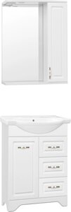 Мебель для ванной Style Line Олеандр-2 65 Люкс 3 ящика, белая