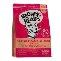 Meowing Heads So-fish-ticated Salmon / Сухой корм Меовинг Хэдс для взрослых кошек 'Фиш-гурман' Лосось курица рис